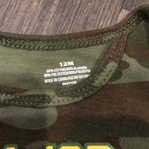 One Pieces - Major Cutie Army Onsie Snap Green Camo Short Sleev One Pieces - Major Cutie Army Onsie Snap Green Camo Short Sleev
